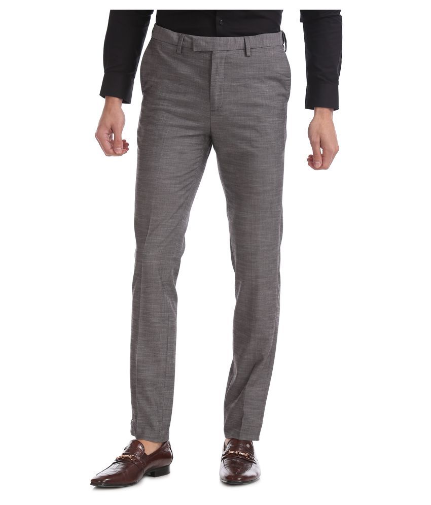 mens grey trousers slim fit