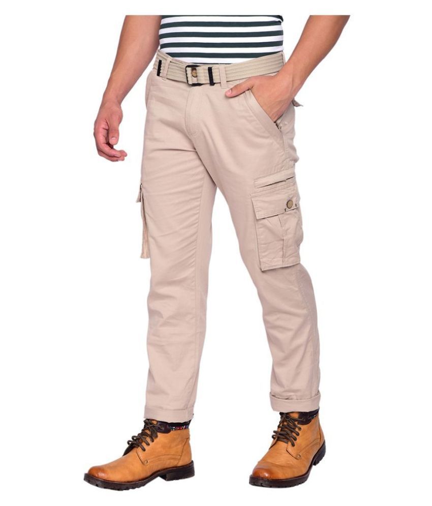 mens cargos beige