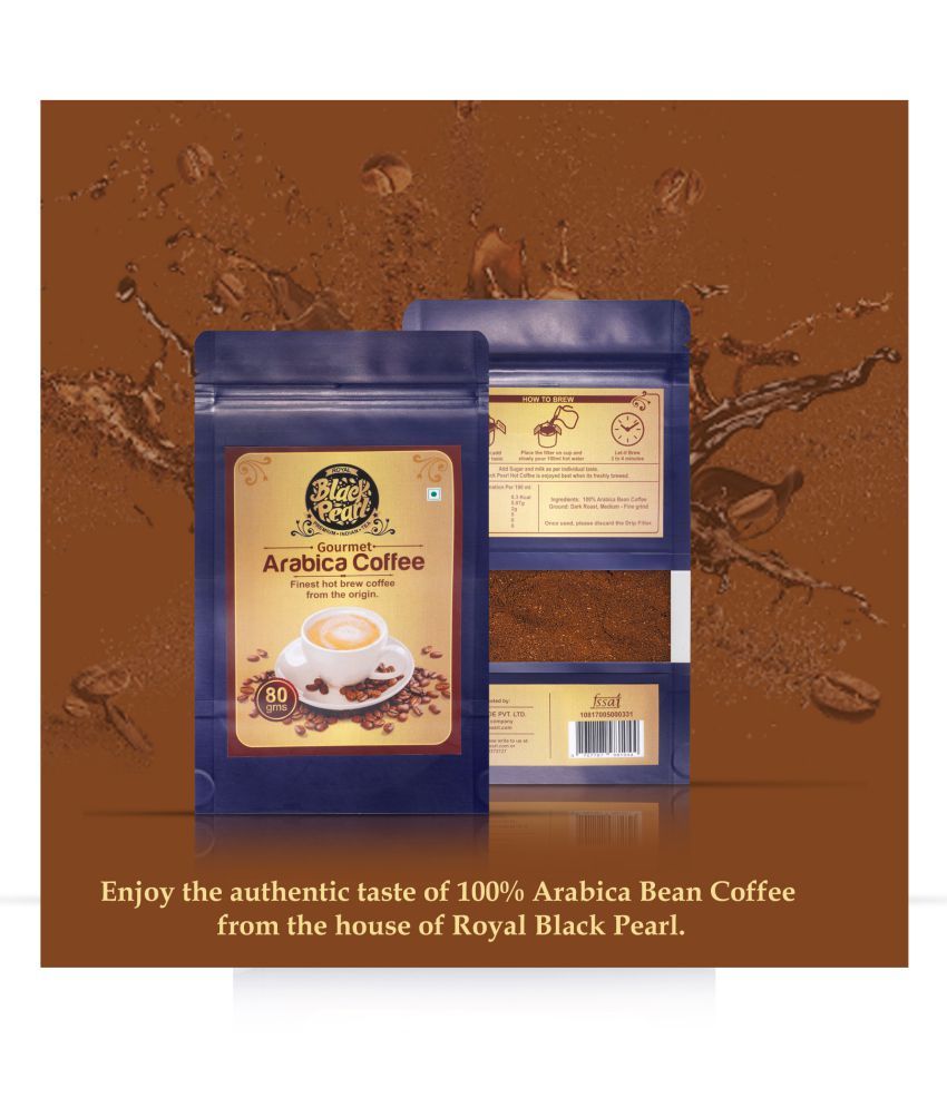 ROYAL BLACK PEARL Medium Ground Coffee 80 gm Buy ROYAL BLACK PEARL Medium Ground Coffee 80 gm