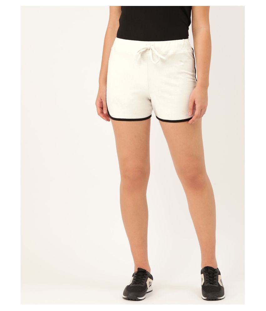     			Rute Cotton Hot Pants - Off White