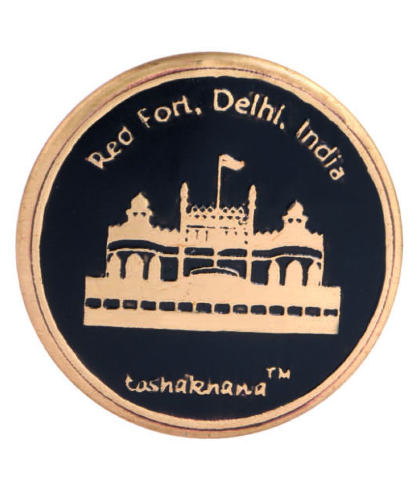 toshakhana Red Fort Delhi India Bottle Opener cum Brass Round Fridge Magnets Fridge Magnet - Pack of 1