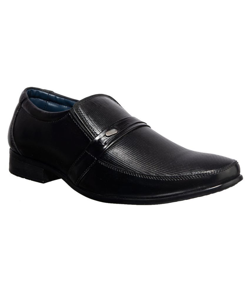 khadims formal black shoes