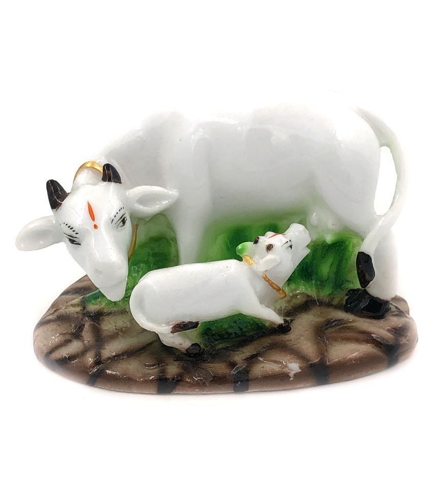     			Deep Ganesh Arts Kamdhenu Cow Polyresin Idol