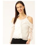 MARC LOIRE - White Polyester Women's Regular Top ( Pack of 1 )