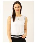 MARC LOIRE - White Viscose Women's Regular Top ( Pack of 1 )