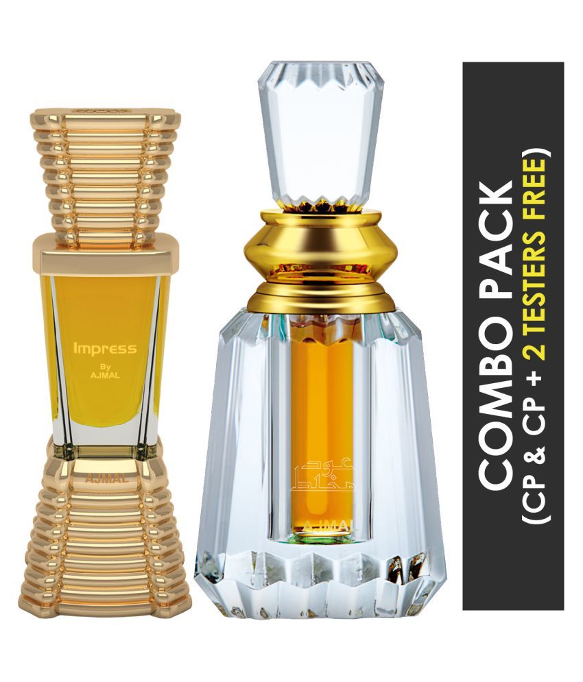 Ajmal Impress Concentrated Perfume Oil Citrus free Attar 10ml for Men