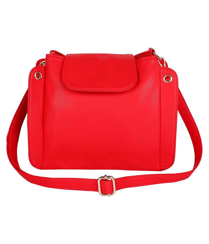 MARISSA BAG Red P.U. Sling Bag - Buy MARISSA BAG Red P.U. Sling Bag ...
