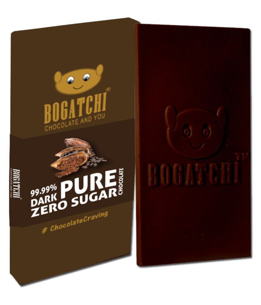 BOGATCHI 99% Dark Cocoa Pure  Dark Chocolate 80 g