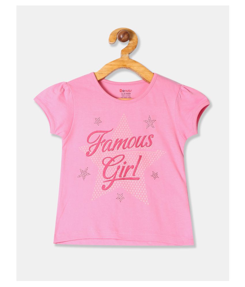 Girls Puff Sleeve Printed T-Shirt - Buy Girls Puff Sleeve Printed T ...