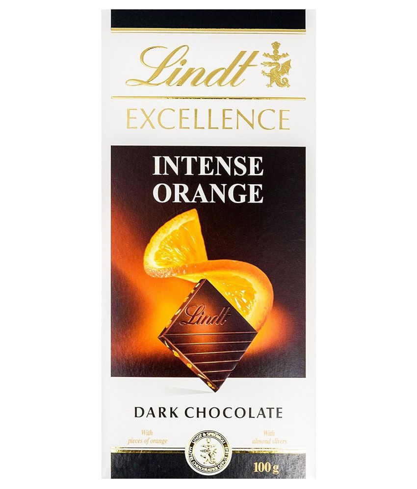 Lindt Orange Intense Dark Chocolate 200 G Pack Of 2 Buy Lindt Orange 1635