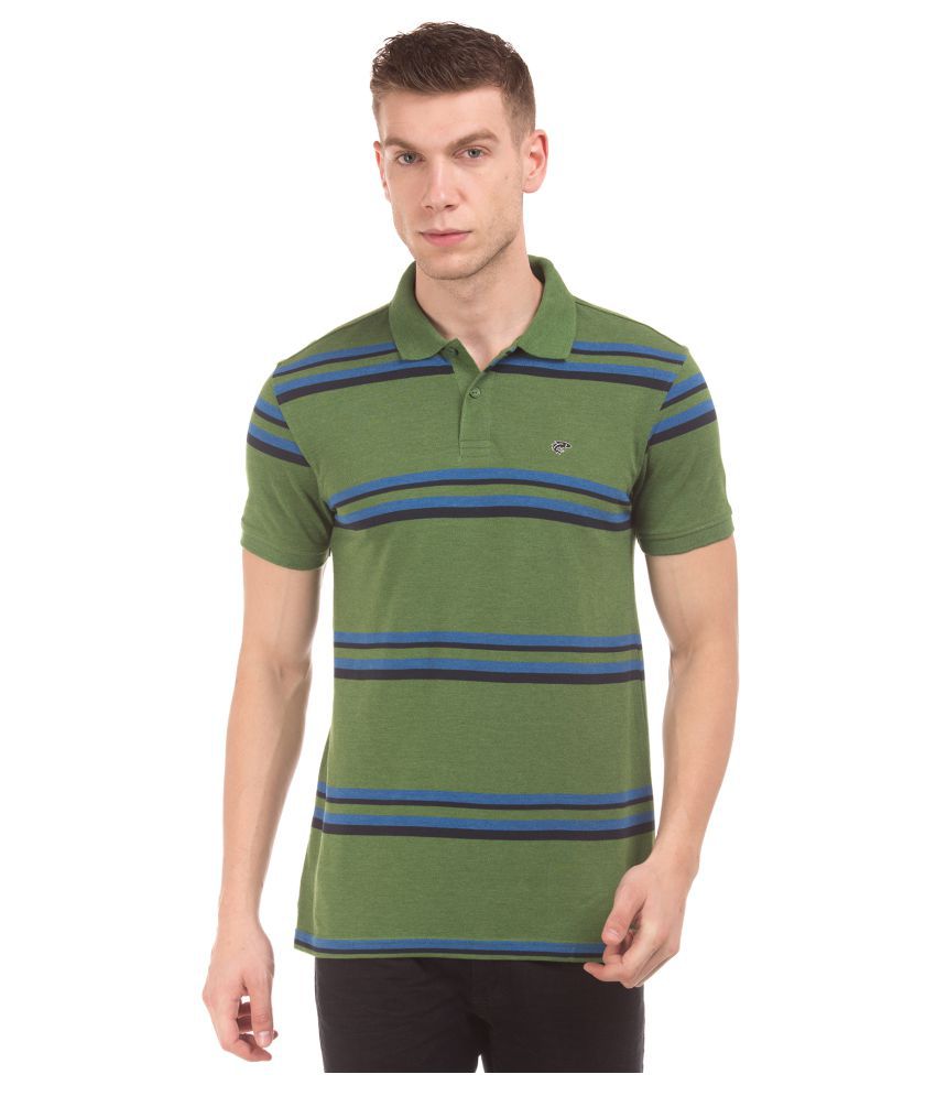 Ruggers Green Stripers Polo T Shirt - Buy Ruggers Green Stripers Polo T ...