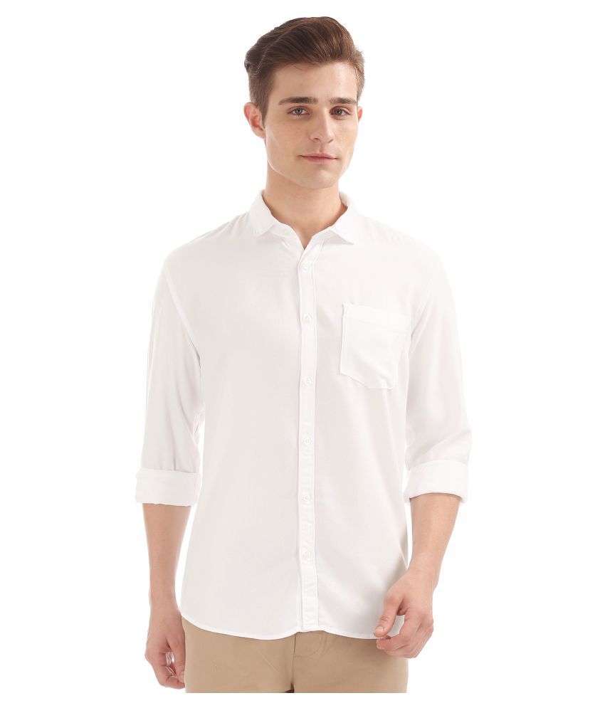 rayon white shirt