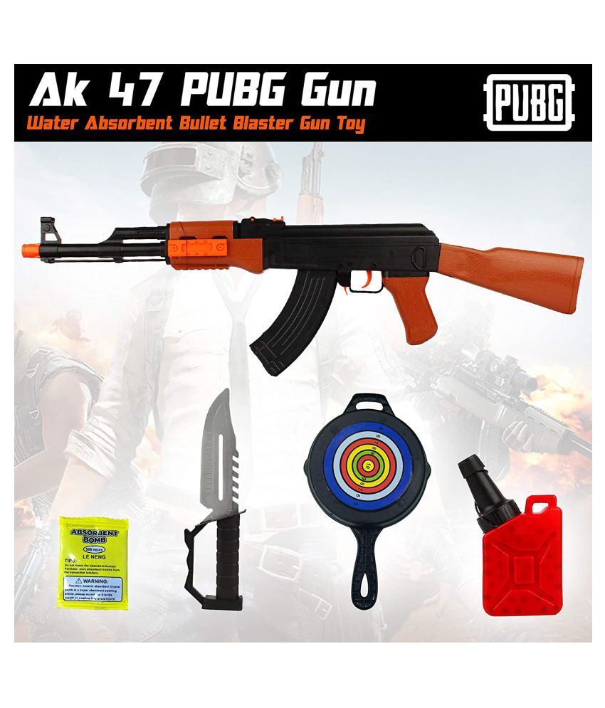 Wembley Toys AK 47 PUBG Theme Toy Gun Set with 1000+ Soft Crystal Water ...