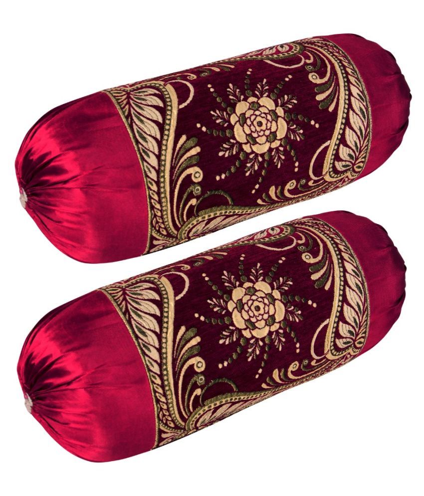 HK Collection Set of 4 Velvet Bolster Covers Buy Online at Best Price