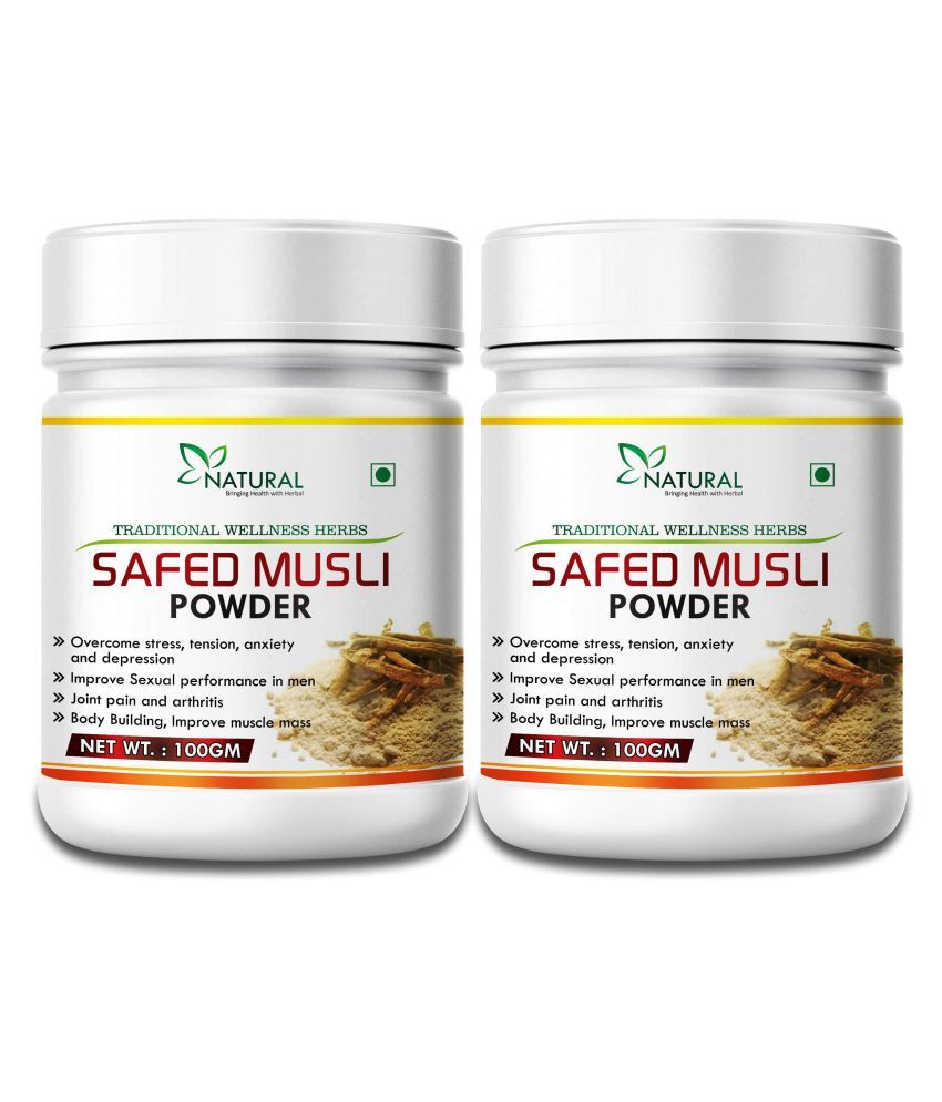     			Safed musli herbal powder for Regulates Hormones and Immune System(200gm) 100% Ayurvedic