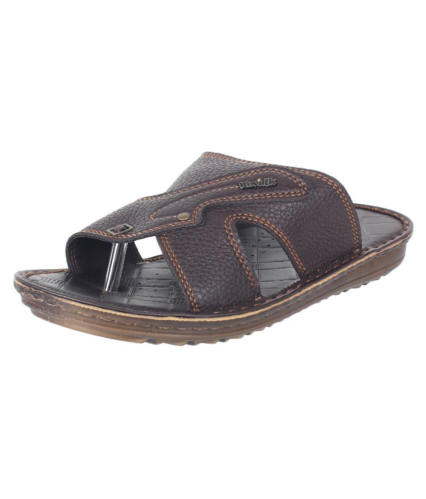     			Aerowalk - Brown  Leather slipper