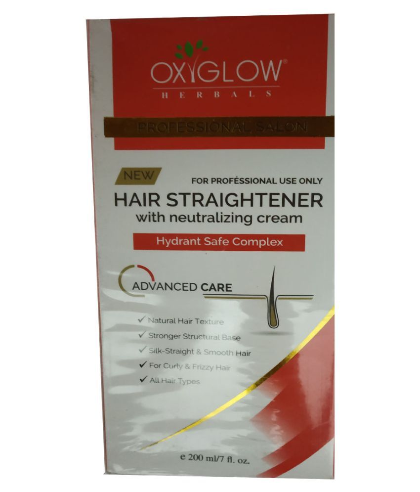 oxyglow hair straightener with neutralizing cream
