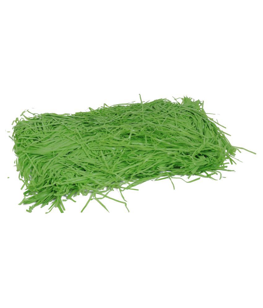    			Gift Paper Shreds Easter Grass Paper for Packing and Gift Party Crafts Accessories Decorations, Color Green