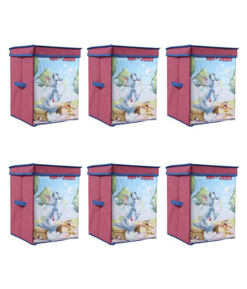 Tom Jerry Toys Organizer Set Of 6 Pcs Storage Box For Kids With Top Lid Big Buy Tom Jerry Toys Organizer Set Of 6 Pcs Storage Box For Kids