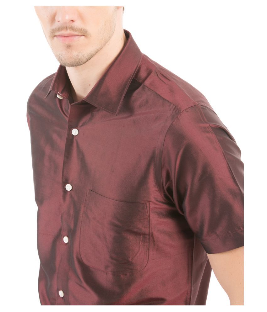 mens red formal shirt uk