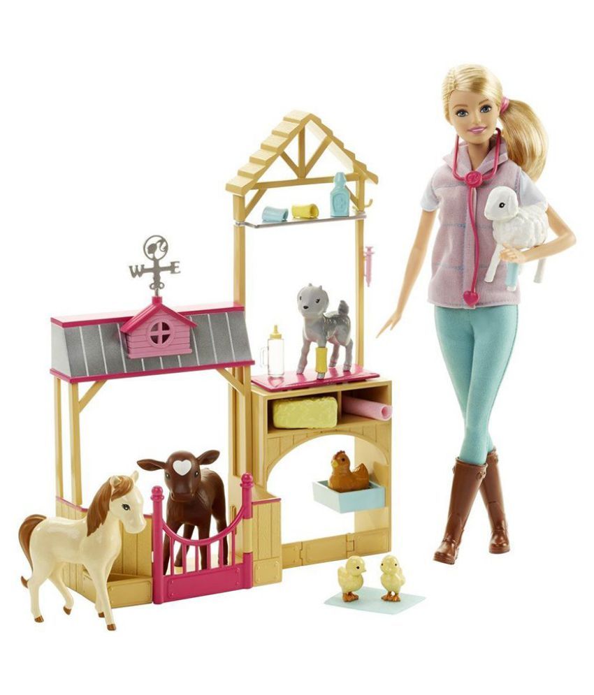 barbie farm playset
