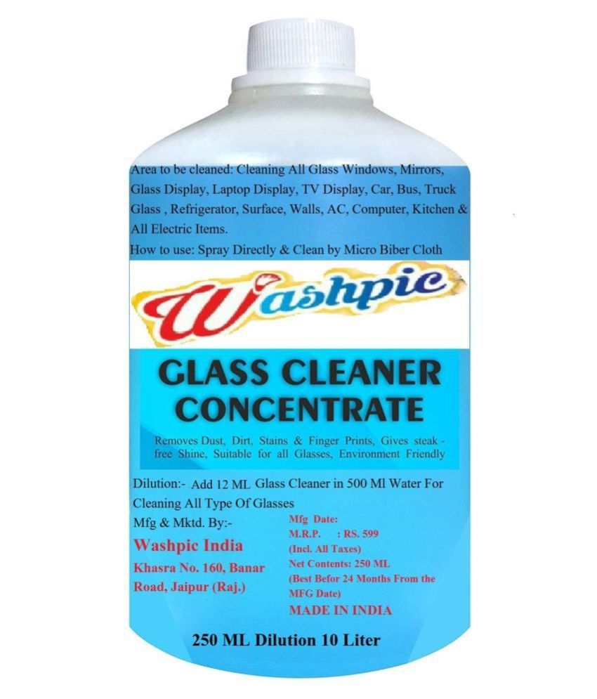 Washpic Glass Cleaner Liquid Regular 200 g(Pack of 6) Buy Washpic Glass Cleaner Liquid Regular