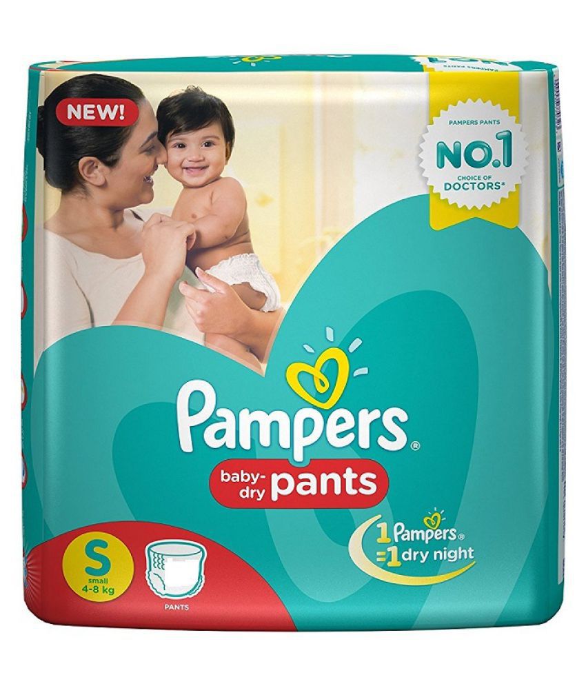 Buy Pampers Active Baby Diapers  Small 38 Kg 46 pcs Online at Best  Price of Rs 720  bigbasket