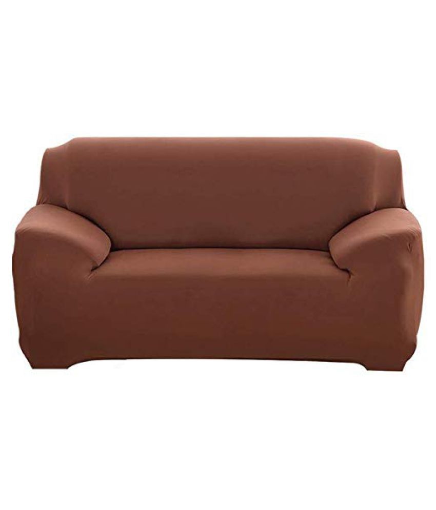     			House Of Quirk 2 Seater Poly Cotton Single Sofa Cover Set