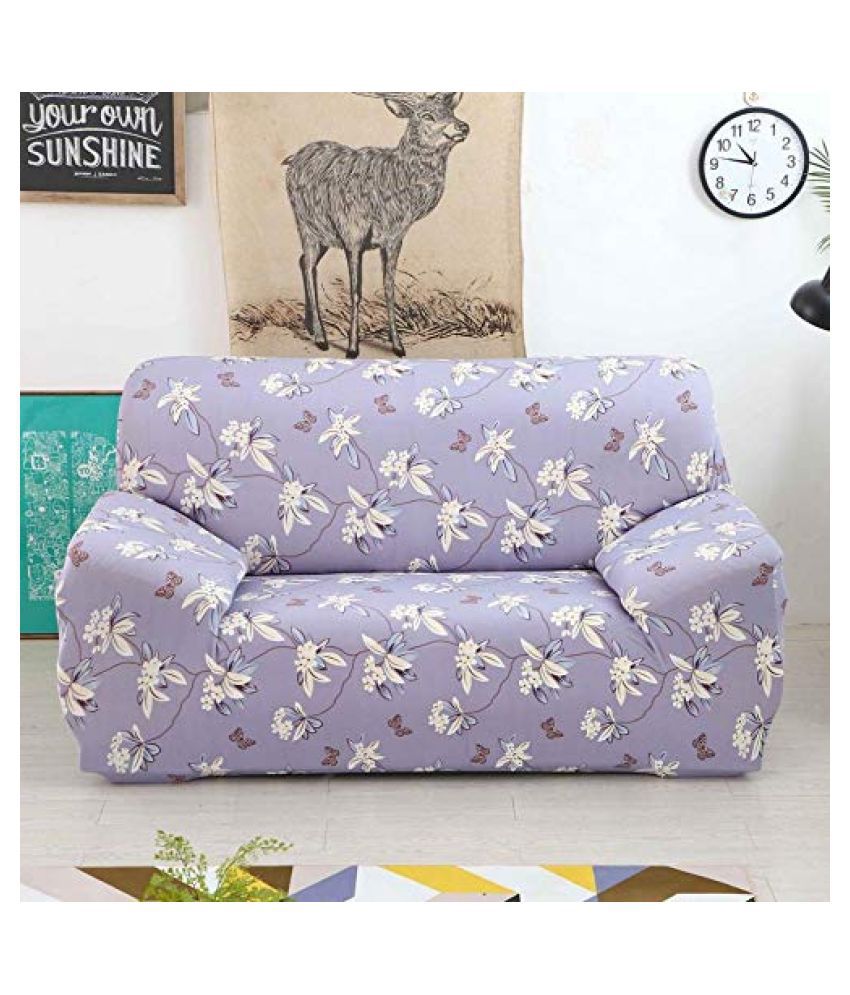     			House Of Quirk 3 Seater Poly Cotton Single Sofa Cover Set