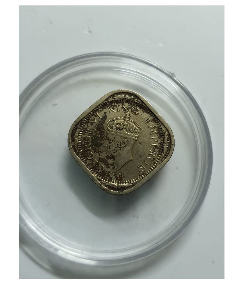     			George VI 2 Annas 1939 Copper Nickel Coin High Grade