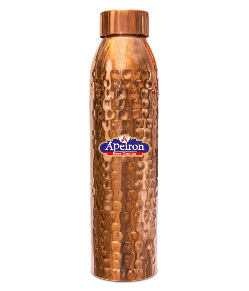     			APEIRON Hammered Copper 1000 mL Water Bottle set of 1