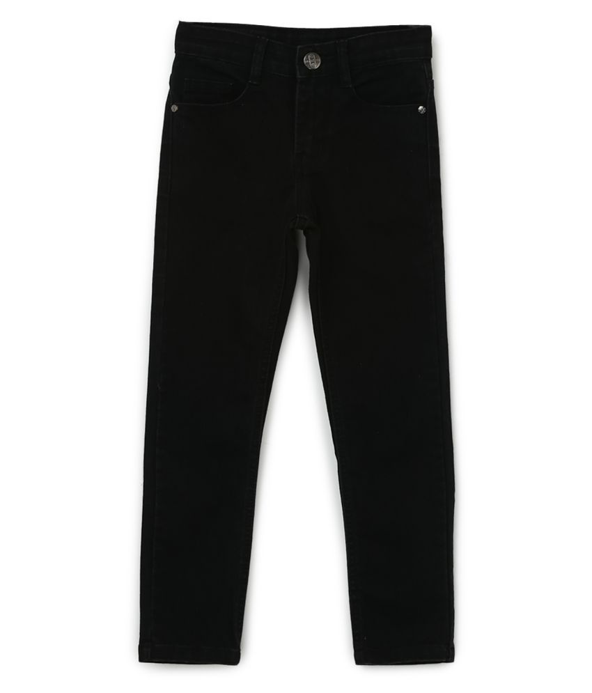 Buy Urbano Juniors Boy's Black Slim Fit Denim Jeans Stretch Online at ...