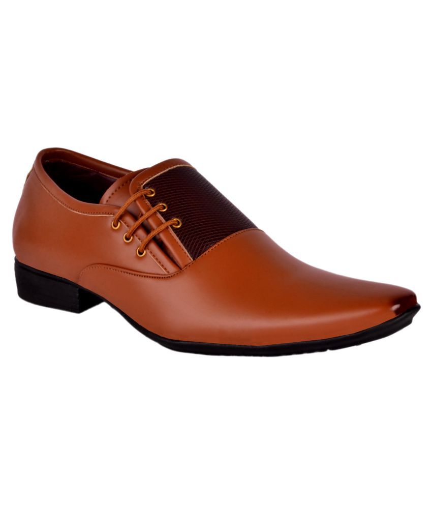     			Aadi - Tan Men's Formal Shoes