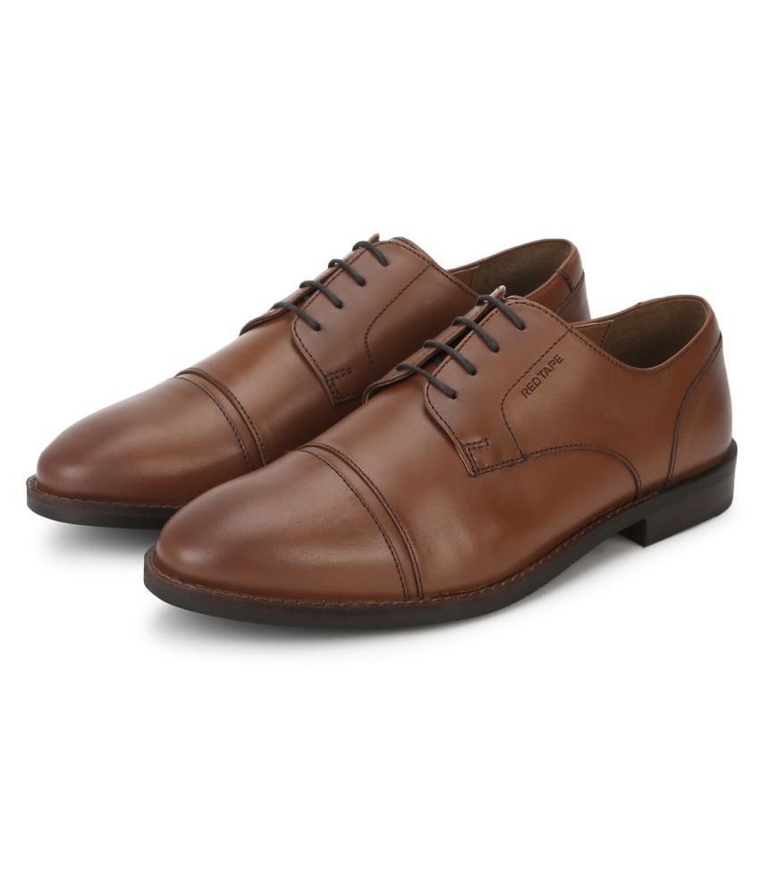 red tape genuine leather derby shoes