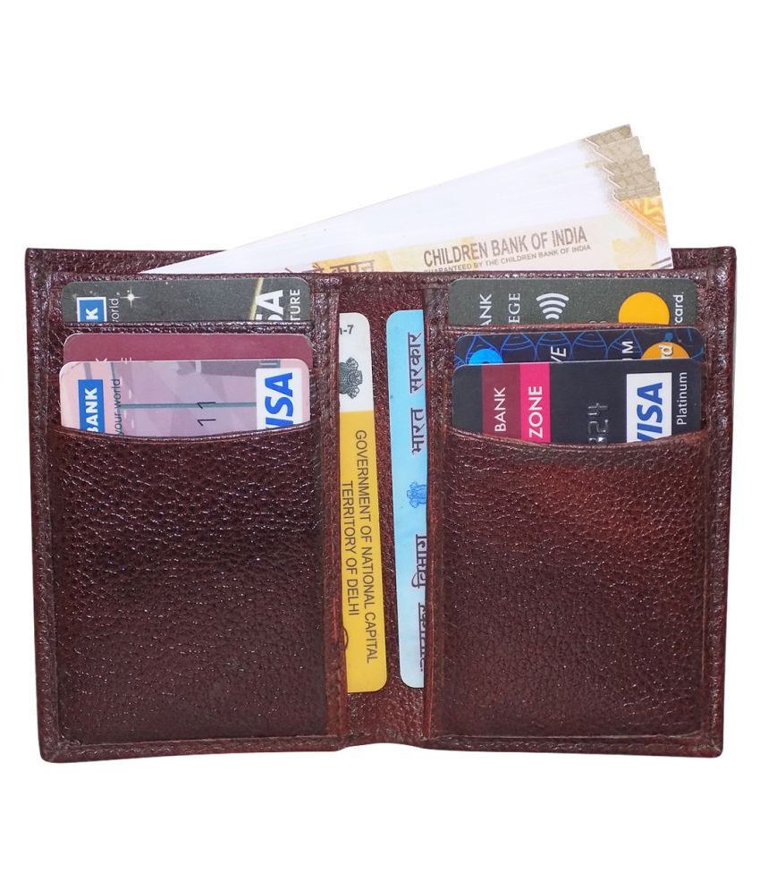     			Style 98 Bi-Fold Brown Long Card Holder