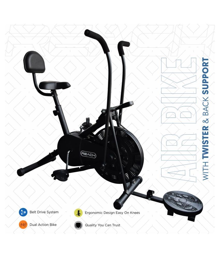 Reach AB-110 BST Exercise Cycle Fitness Air Bike Twister Back Support ...