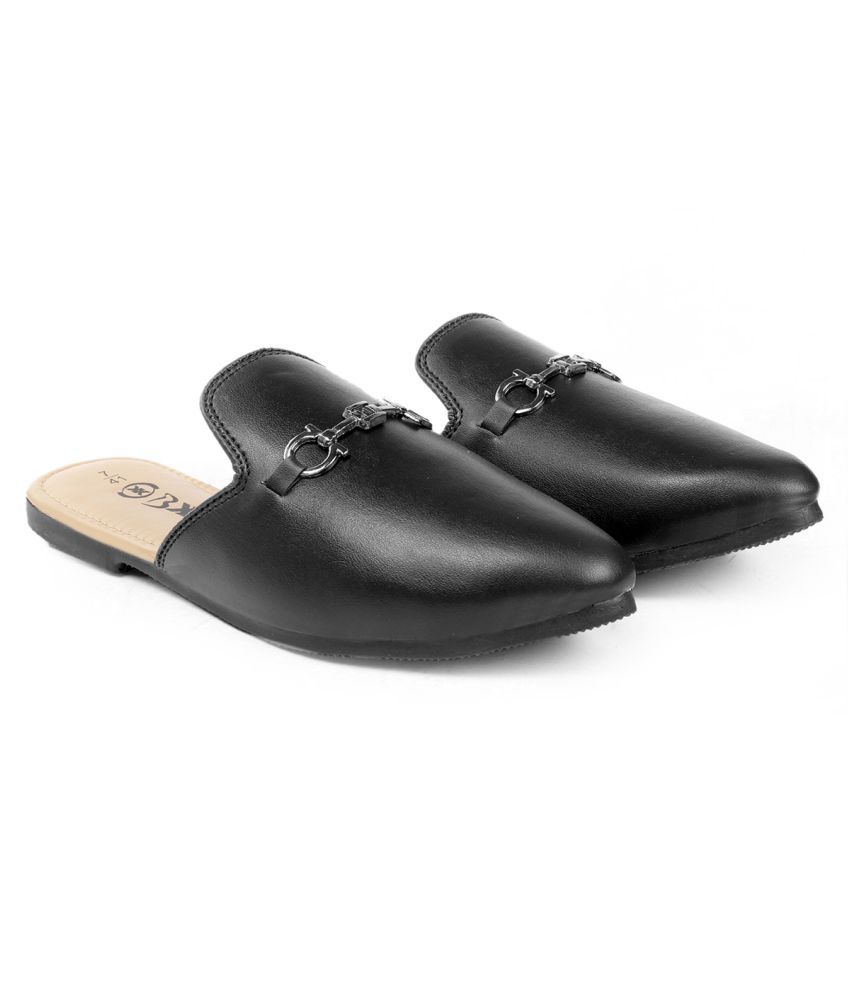     			BXXY Mules Black Casual Shoes