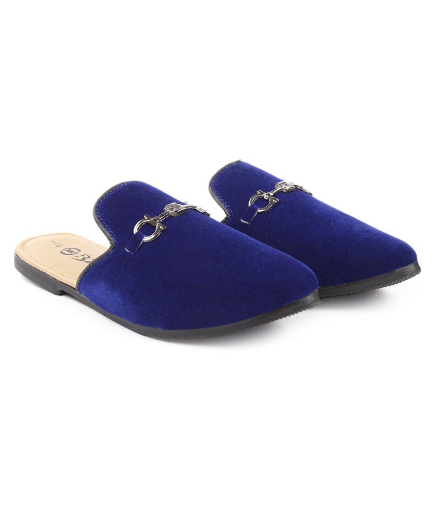     			BXXY Mules Blue Casual Shoes