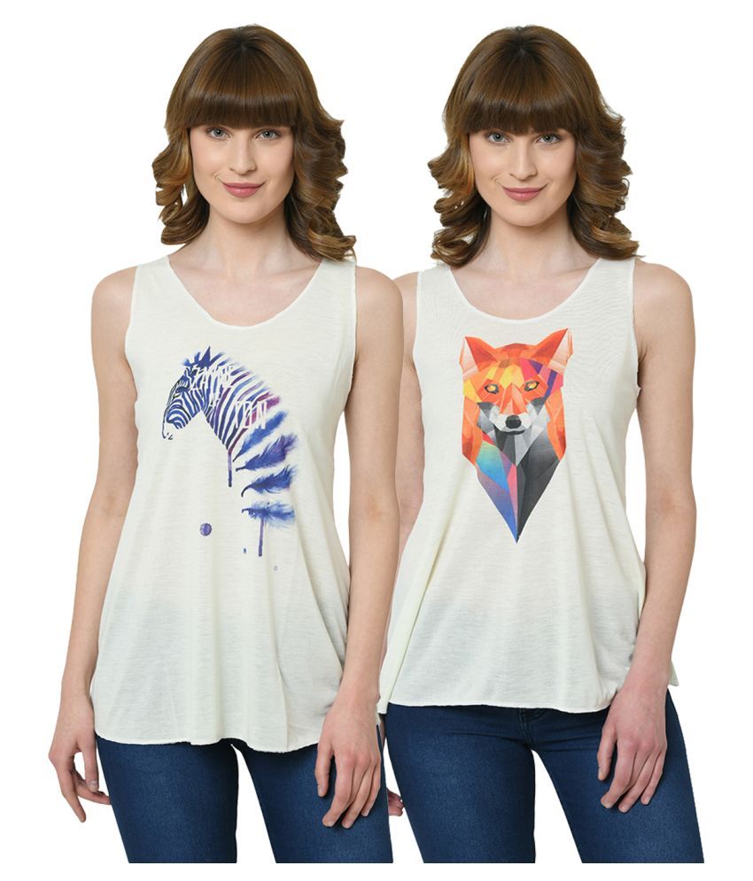     			Vimal Jonney Polyester Tank Tops - Multicolor