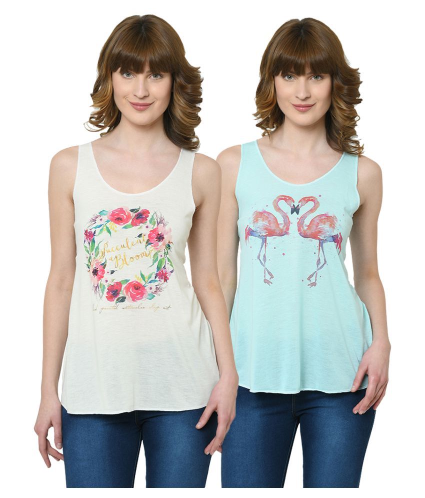     			Vimal Jonney Polyester Tank Tops - Multicolor