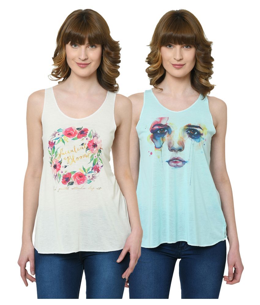     			Vimal Jonney Polyester Tank Tops - Multicolor