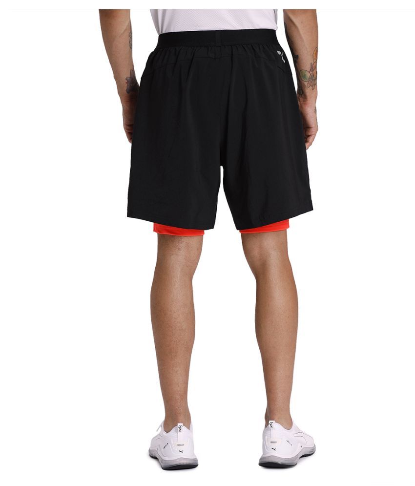 puma black shorts