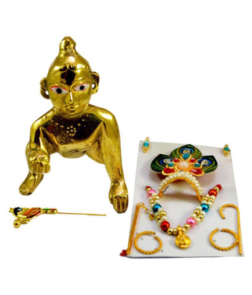     			Bansiwal Laddu Gopal Brass Idol
