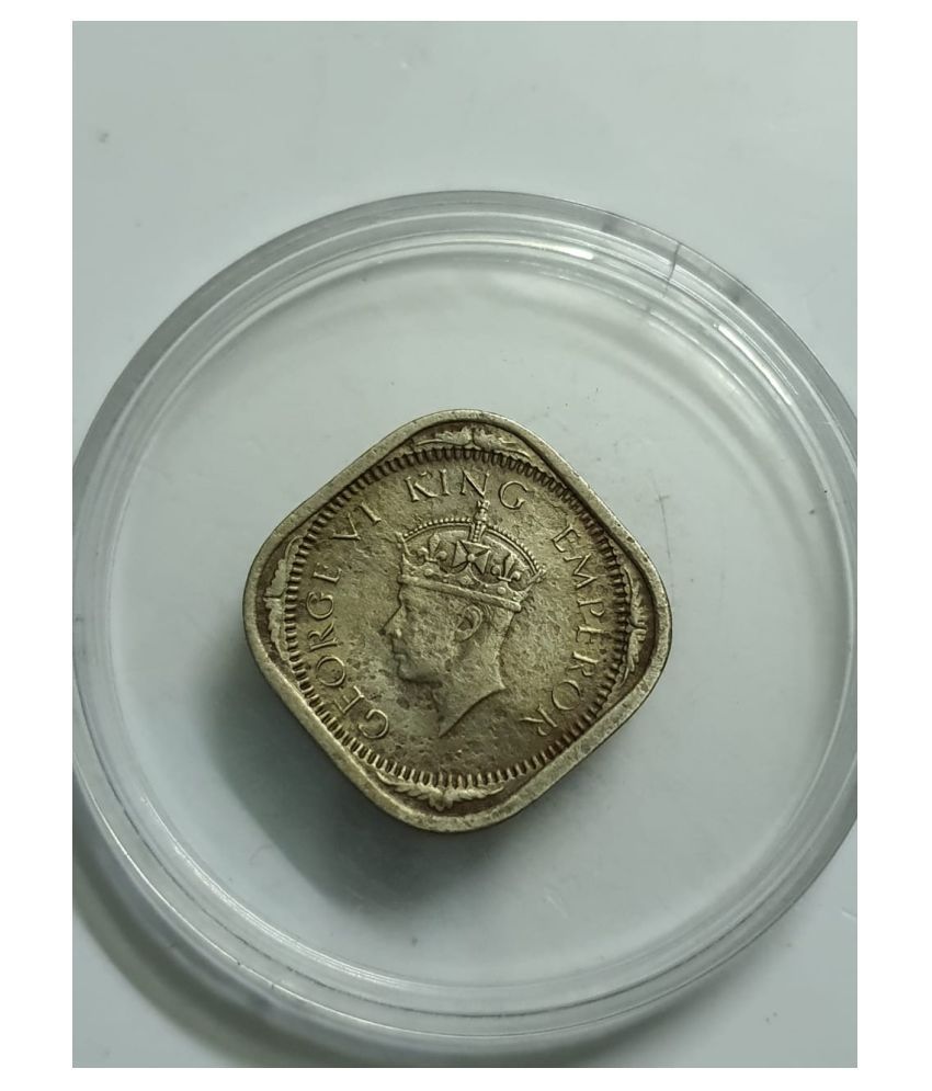     			George VI 2 Annas 1939 Second Head High Grade Coin