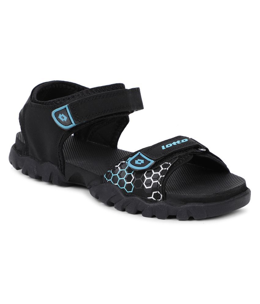 lotto black sandals