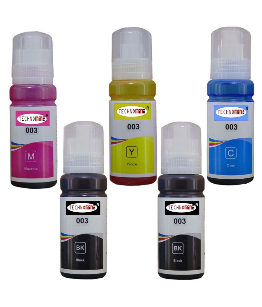 Technomine Epson 3156,4150,5190 Multicolor Pack of 5 Ink
