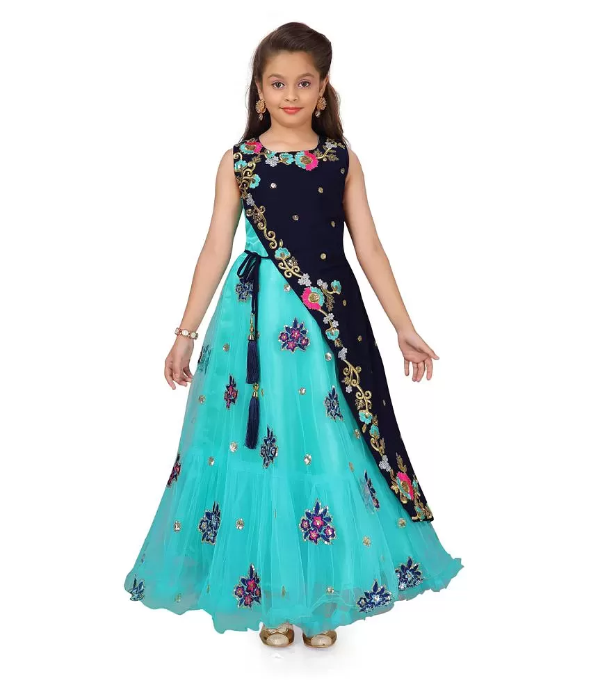 Aarika Girls MultiPink Color Self Design Unicorn Print Gown  DG1632PINK22  Amazonin Clothing  Accessories