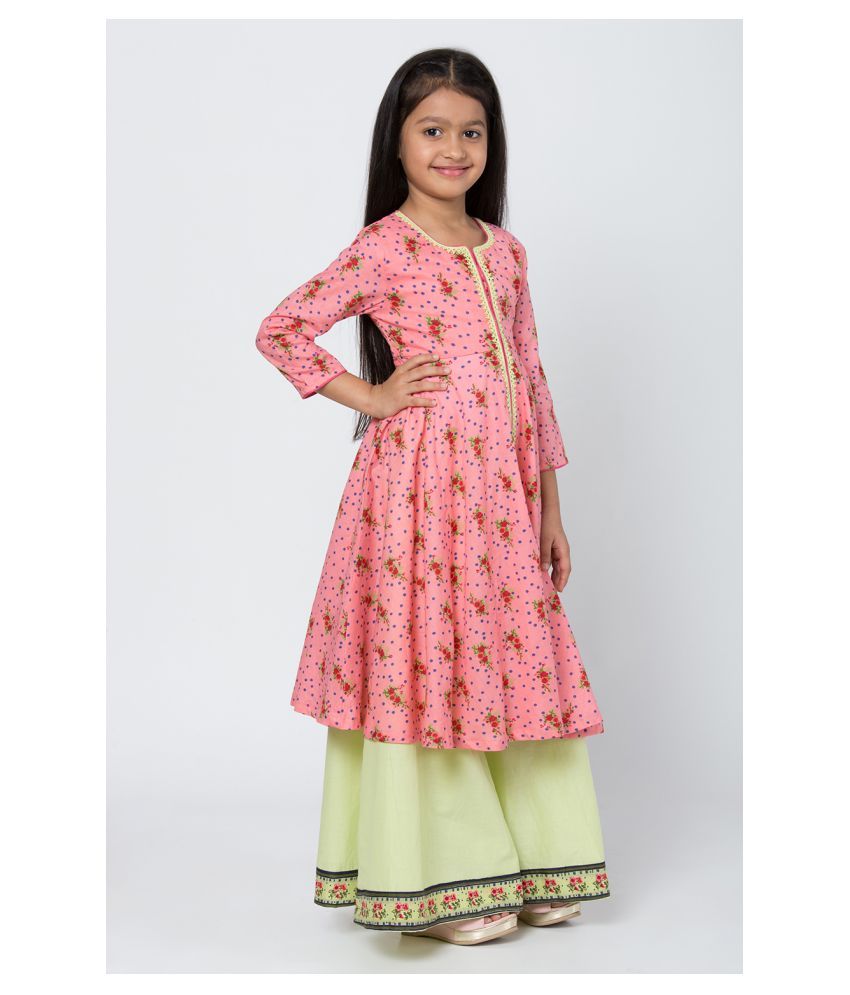 Biba Girls Anarkali SKD Buy Biba Girls Anarkali SKD Online at Low