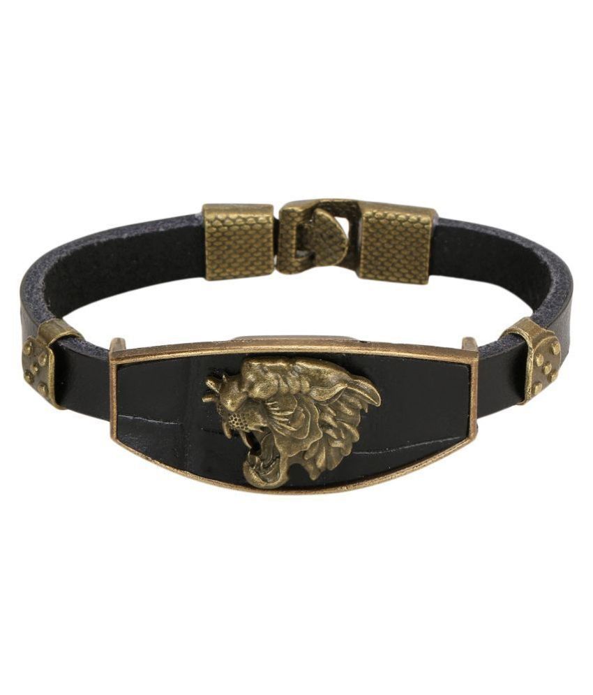 Chocozone Leather Bracelet For Boys Friendship Band Star Chocozone Leather Bracelet For Boys