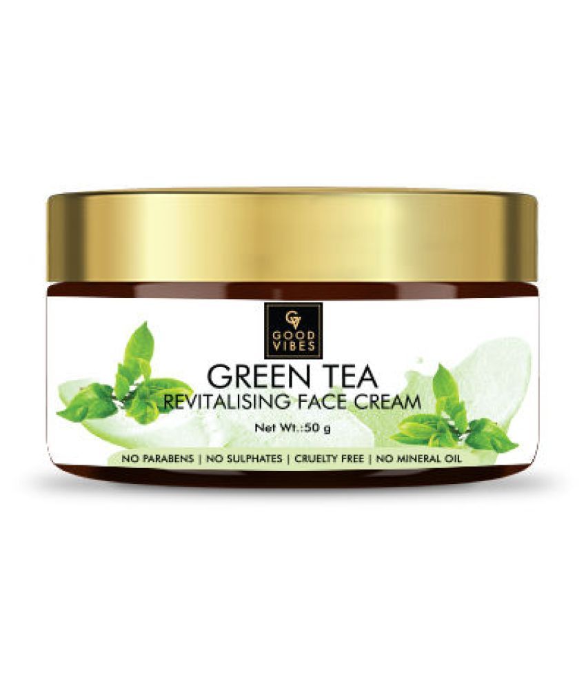 Good Vibes Revitalising Face Cream Green Tea (50 g) Buy Good Vibes